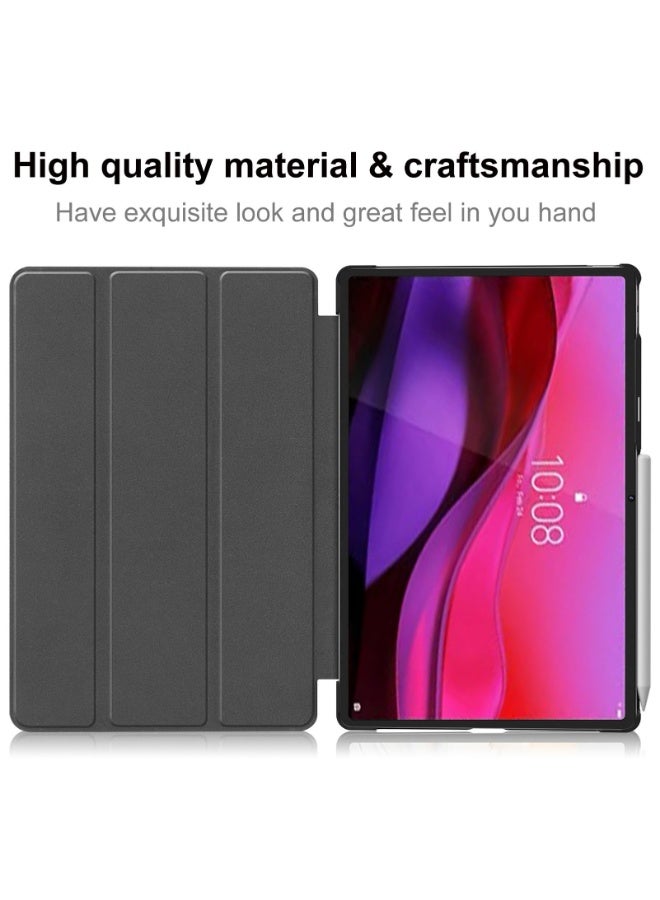 Case for Lenovo  Yoga Tab Plus 12.7 inch, Lightweight Hard Shell Folio Slim Smart Protective Cover with Multi-Angle Stand - Image 3